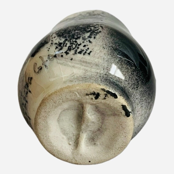 VNTG El Beso Shot Glasses Set GTO Mexico Black & White Glazed Ceramic Souvenir - Picture 5 of 5